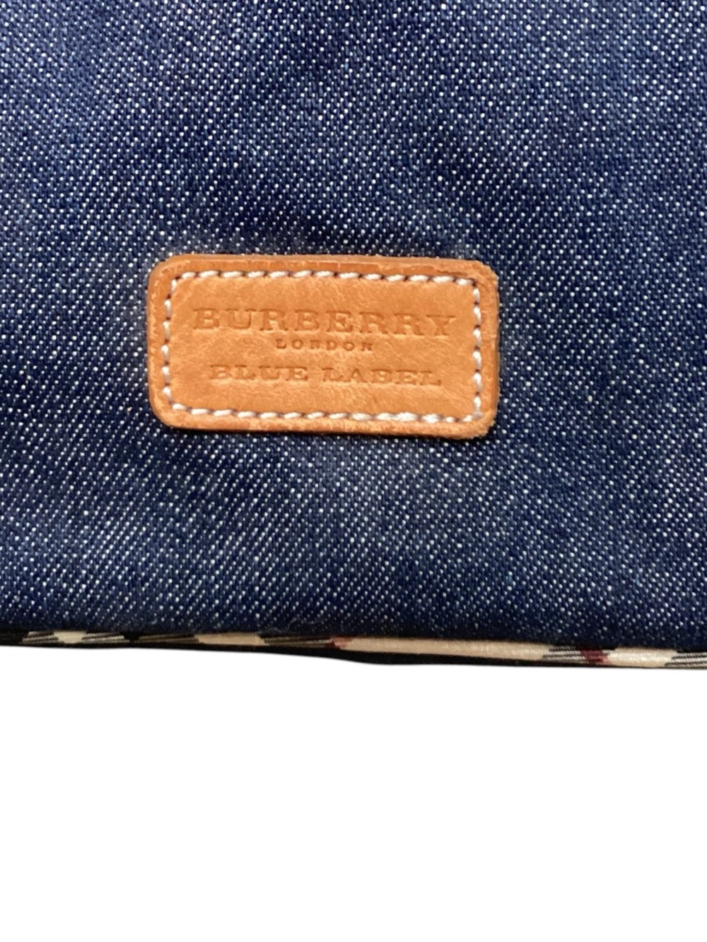 Burberry Blue Label Vintage Denim Shoulder Bag Japan Exclusive - Picture 7 of 13